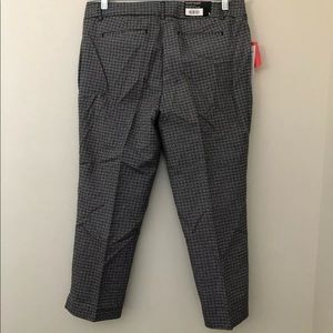 Hilary Radley Women's Slim Leg Pant Black White 8